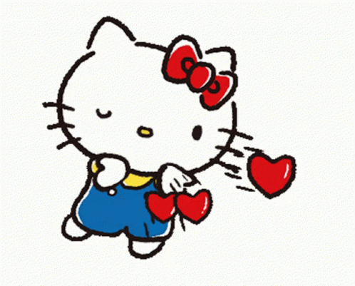 Hello Kitty enviando besos